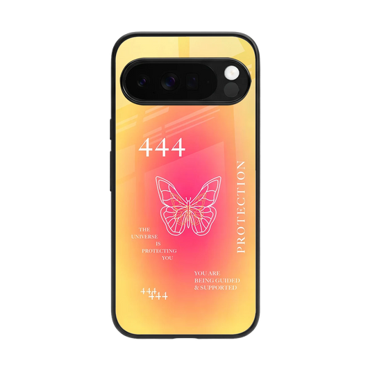 Radiant 444 back phone cover | glass case for google pixel 10 pro xl