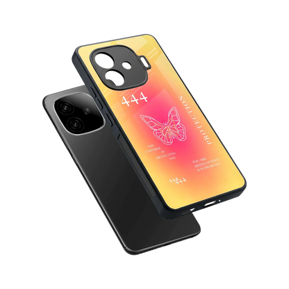 Radiant 444 sleek iqoo neo 10r 5g cover with tempered glass back and TPU edges