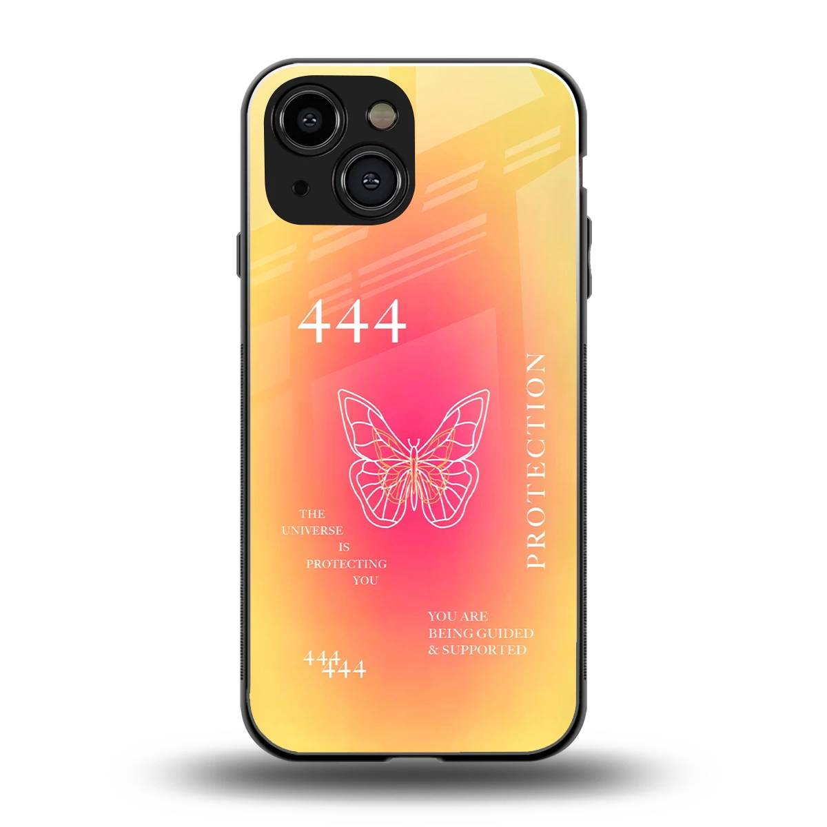 Radiant 444 back phone cover | glass case for iphone 12 mini