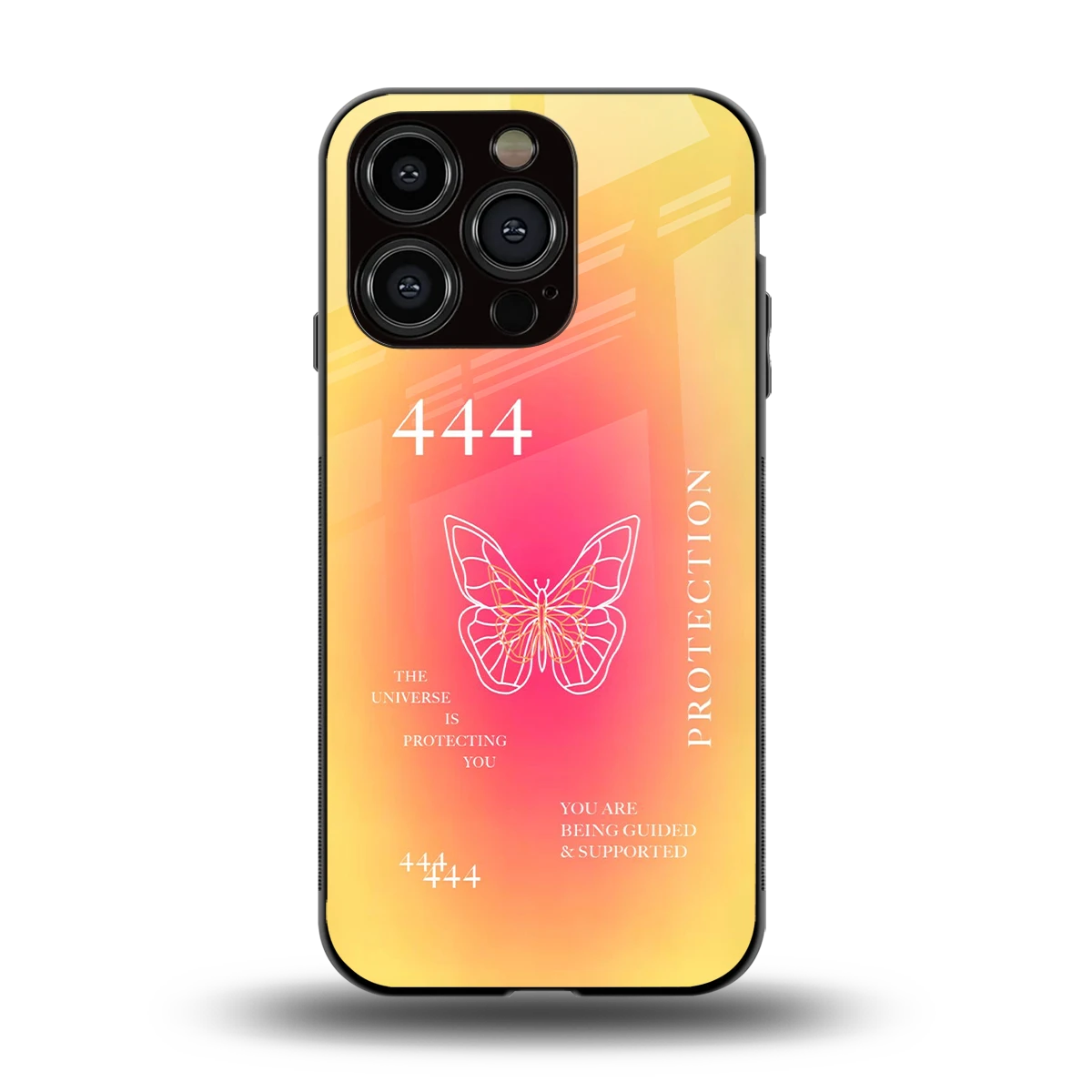 Radiant 444 back phone cover | glass case for iphone 13 pro