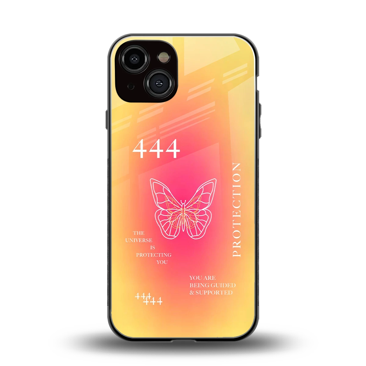 Radiant 444 back phone cover | glass case for iphone 14