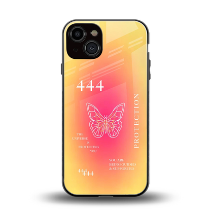 Radiant 444 back phone cover | glass case for iphone 14