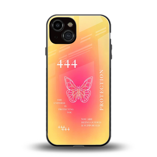 Radiant 444 back phone cover | glass case for iphone 14