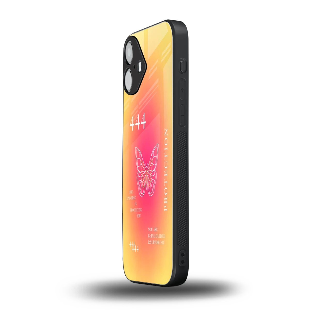Radiant 444 iphone 16 plus mobile cover | shockproof glass phone case