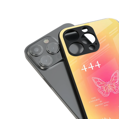 Radiant 444 stylish phone case for iphone 17 pro max | glossy glass and slim fit