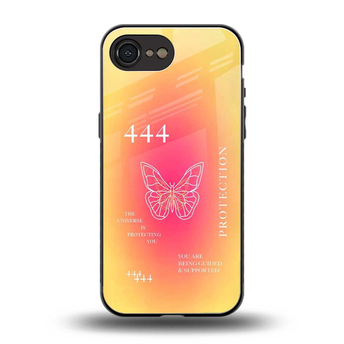 Radiant 444 back phone cover | glass case for iphone 17e