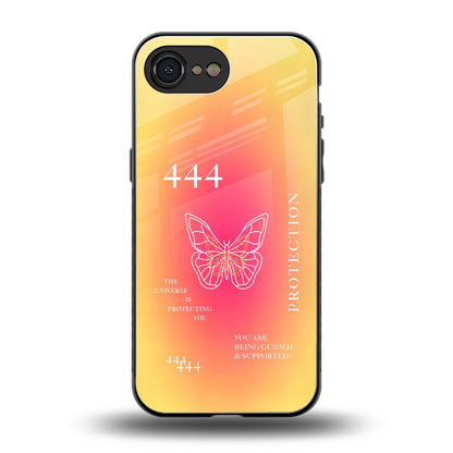 Radiant 444 back phone cover | glass case for iphone 17e