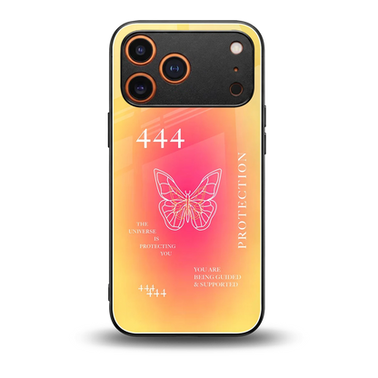 Radiant 444 back phone cover | glass case for iphone 17 pro max