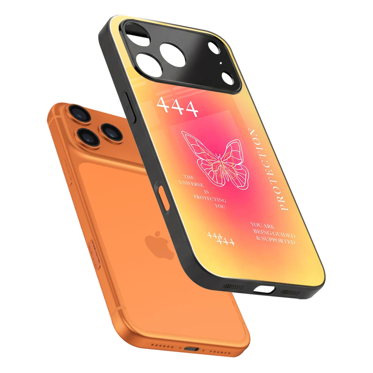 Radiant 444 sleek iphone 17 pro max cover with tempered glass back and TPU edges