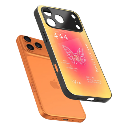 Radiant 444 sleek iphone 17 pro max cover with tempered glass back and TPU edges