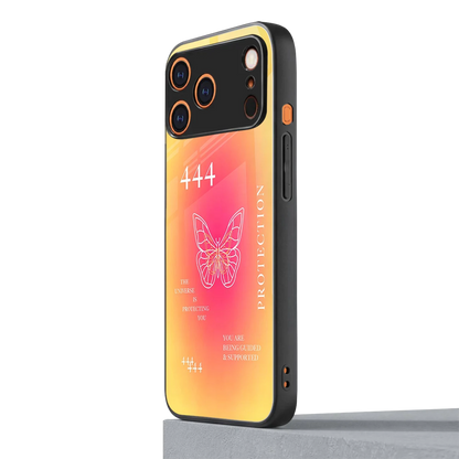 Radiant 444 iphone 17 pro max mobile cover | shockproof glass phone case