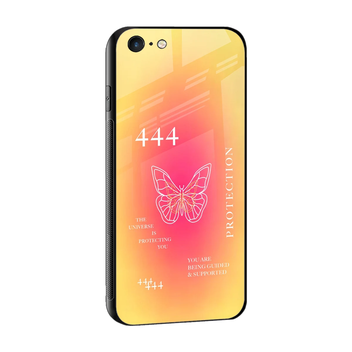 Radiant 444 sleek iphone 6 cover with tempered glass back and TPU edges
