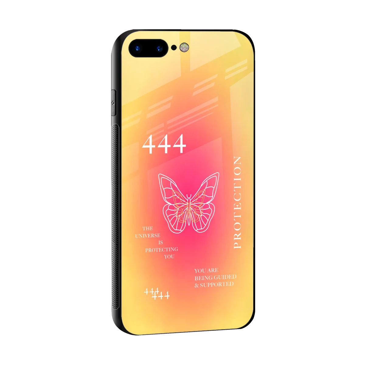 Radiant 444 sleek iphone 8 plus cover with tempered glass back and TPU edges