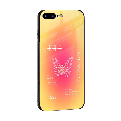 Radiant 444 sleek iphone 8 plus cover with tempered glass back and TPU edges