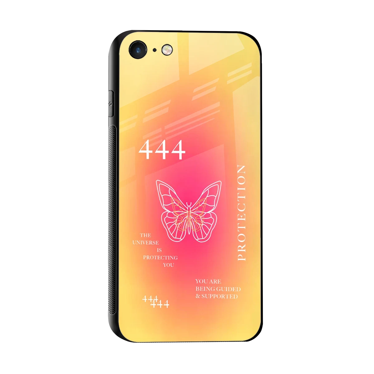 Radiant 444 sleek iphone 7 cover with tempered glass back and TPU edges