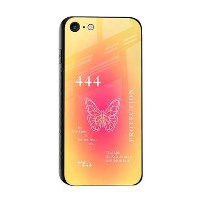Radiant 444 sleek iphone 7 cover with tempered glass back and TPU edges