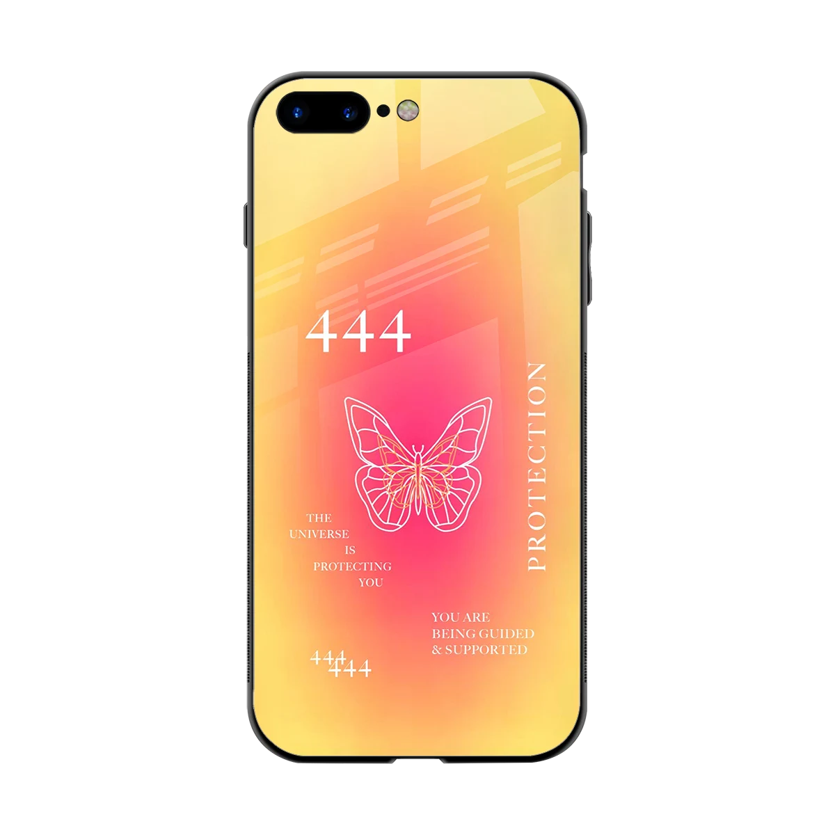 Radiant 444 back phone cover | glass case for iphone 8 plus