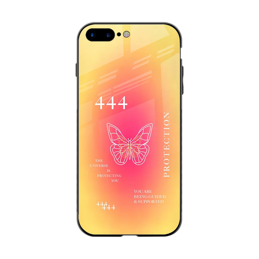 Radiant 444 back phone cover | glass case for iphone 8 plus