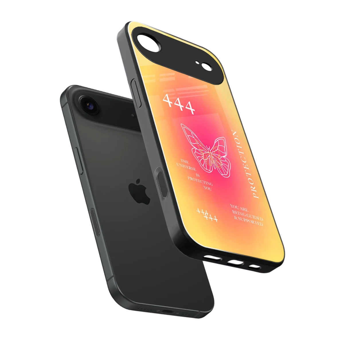 Radiant 444 sleek iphone air cover with tempered glass back and TPU edges