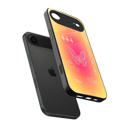 Radiant 444 sleek iphone air cover with tempered glass back and TPU edges