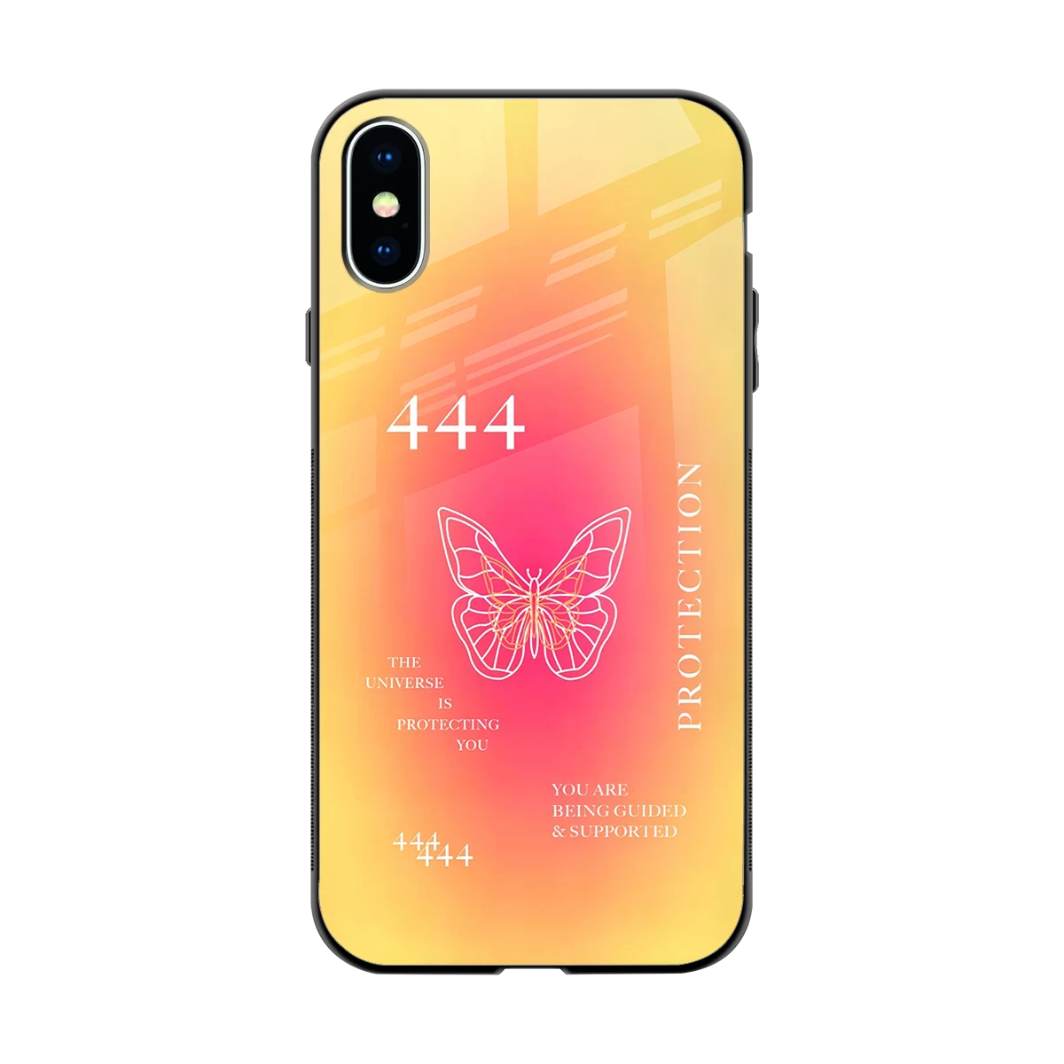 Radiant 444 back phone cover | glass case for iphone x