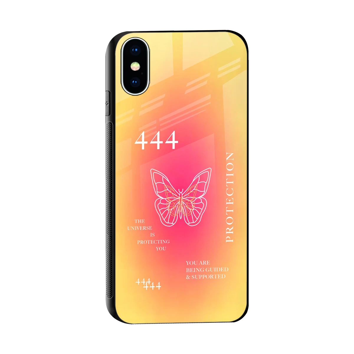 Radiant 444 sleek iphone x cover with tempered glass back and TPU edges