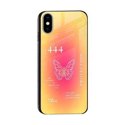 Radiant 444 sleek iphone x cover with tempered glass back and TPU edges