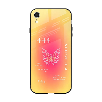 Radiant 444 back phone cover | glass case for iphone xr