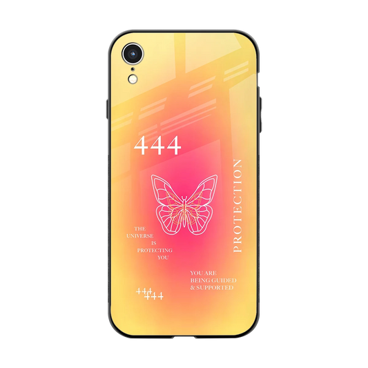 Radiant 444 back phone cover | glass case for iphone xr