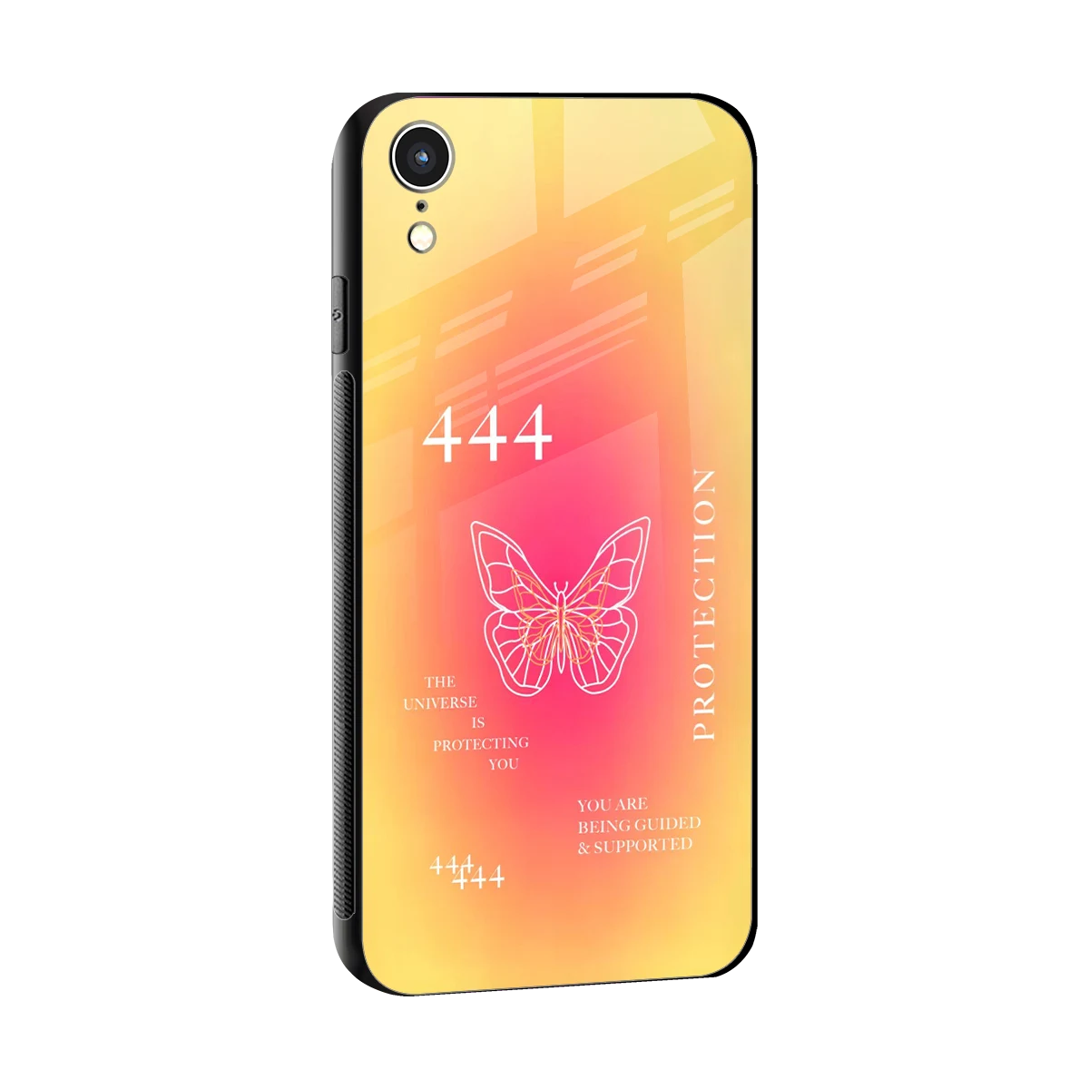 Radiant 444 sleek iphone xr cover with tempered glass back and TPU edges