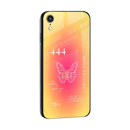 Radiant 444 sleek iphone xr cover with tempered glass back and TPU edges