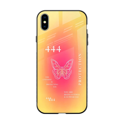 Radiant 444 back phone cover | glass case for iphone xs max