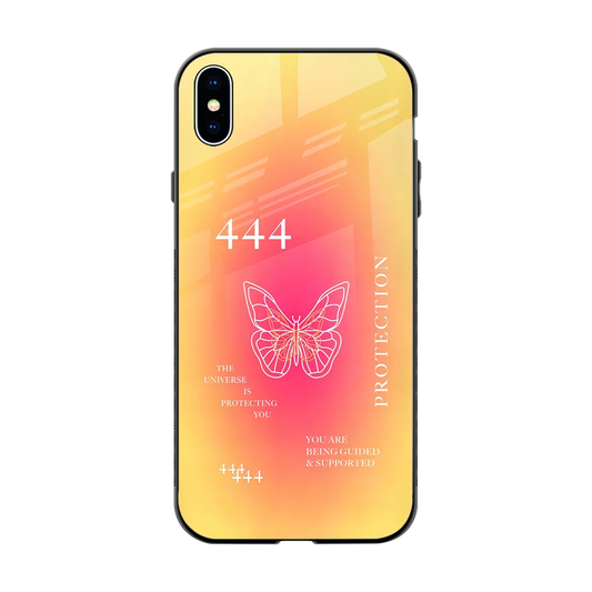 Radiant 444 back phone cover | glass case for iphone xs max