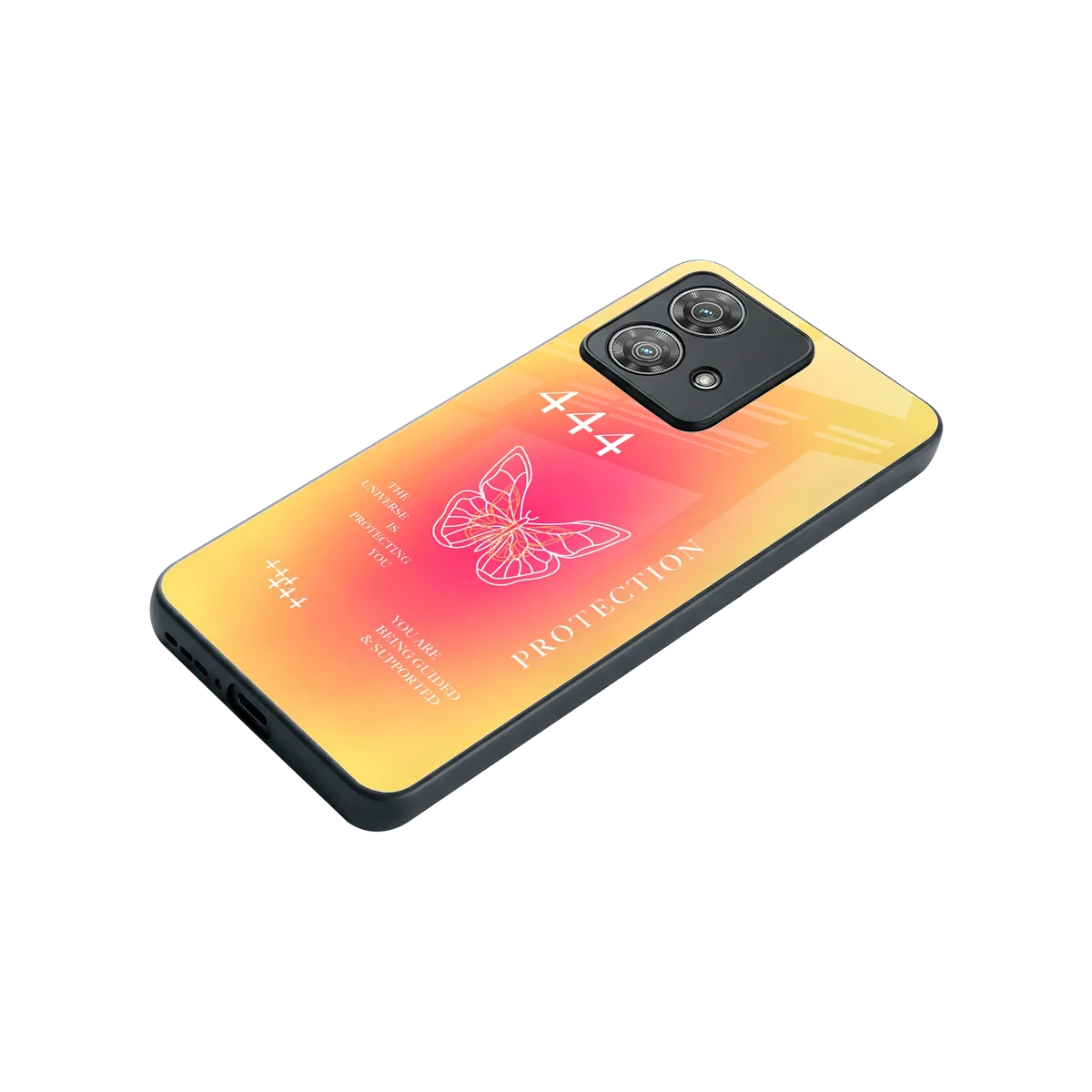 Radiant 444 stylish phone case for motorola edge 40 neo 5g | glossy glass and slim fit