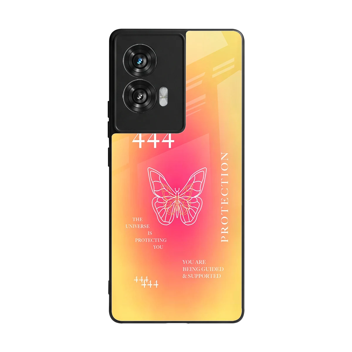 Radiant 444 back phone cover | glass case for motorola edge 50 fusion