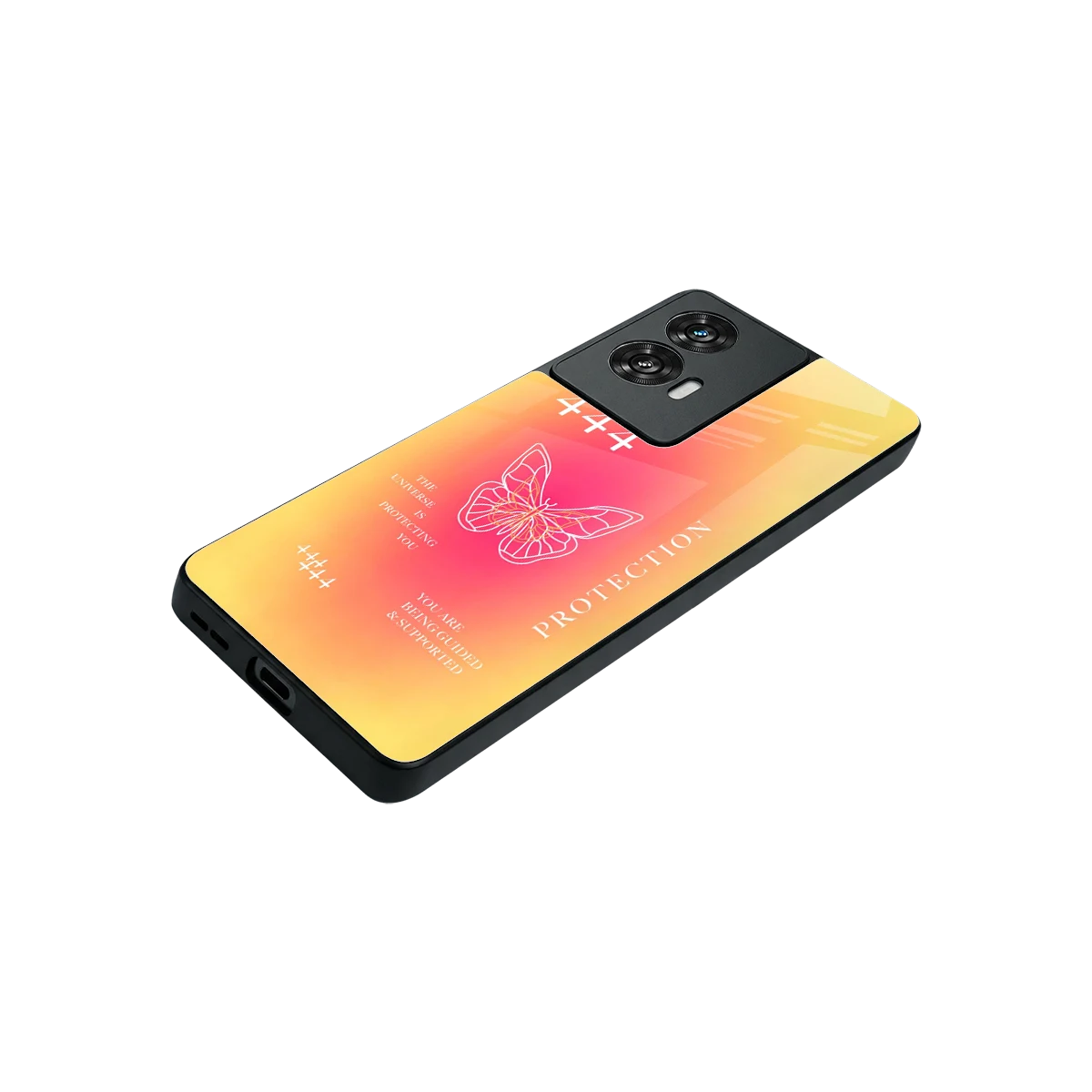 Radiant 444 stylish phone case for motorola edge 50 fusion | glossy glass and slim fit