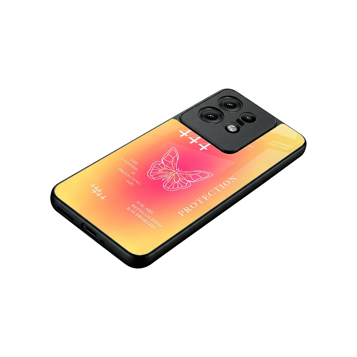 Radiant 444 stylish phone case for motorola edge 50 pro | glossy glass and slim fit