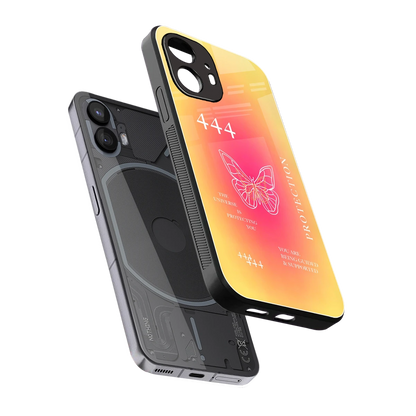 Radiant 444 sleek nothing phone 2 cover with tempered glass back and TPU edges