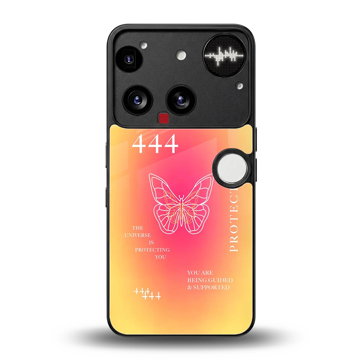 Radiant 444 back phone cover | glass case for nothing phone 3