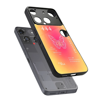 Radiant 444 sleek nothing phone 3 cover with tempered glass back and TPU edges