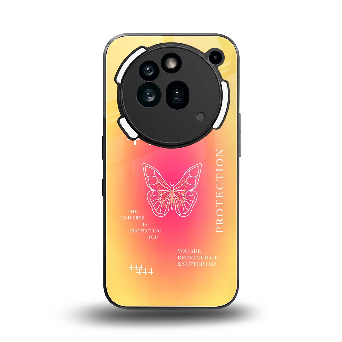 Radiant 444 back phone cover | glass case for nothing phone 3a pro