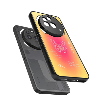 Radiant 444 sleek nothing phone 3a pro cover with tempered glass back and TPU edges
