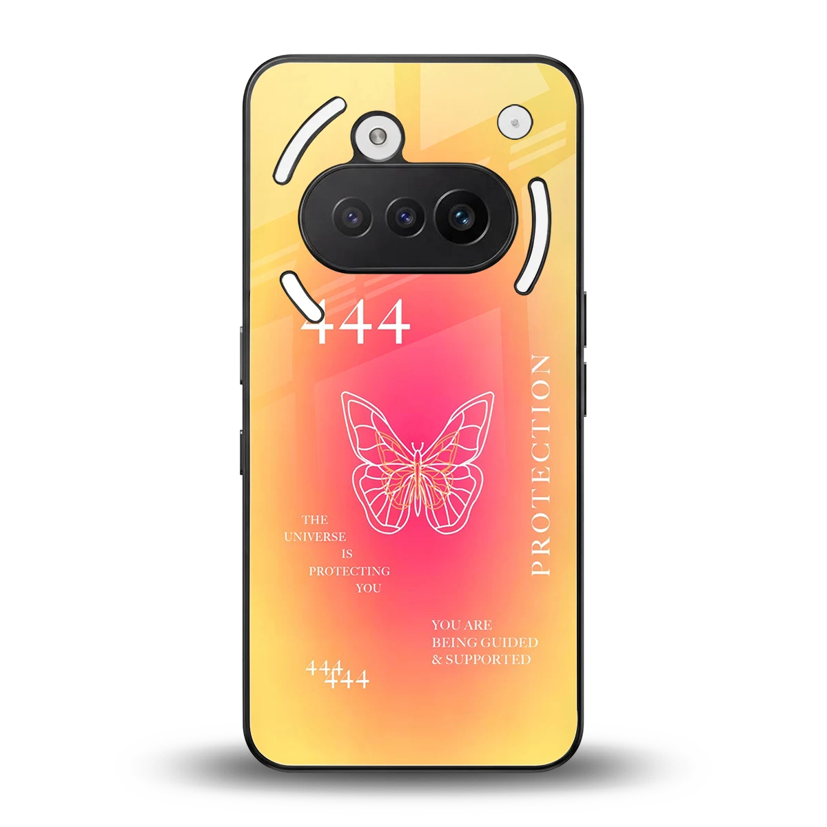 Radiant 444 back phone cover | glass case for nothing phone 3a