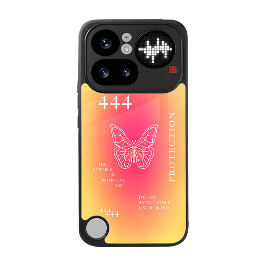 Radiant 444 back phone cover | glass case for nothing phone 4a pro