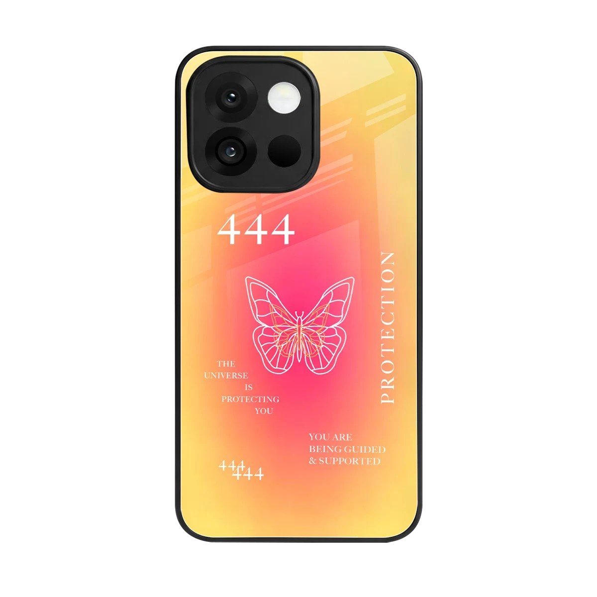 Radiant 444 back phone cover | glass case for oneplus 13s
