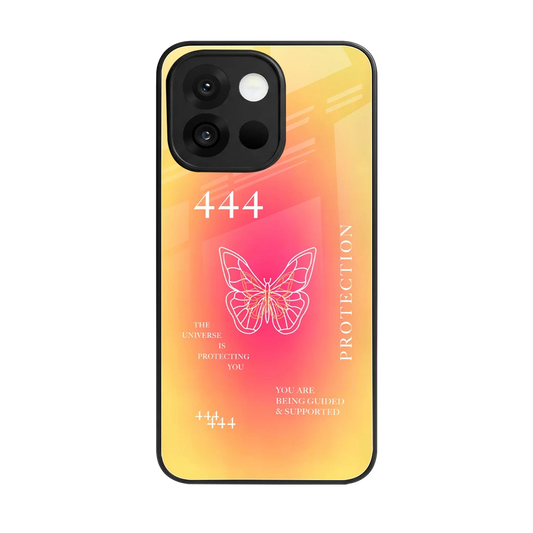 Radiant 444 back phone cover | glass case for oneplus 13s