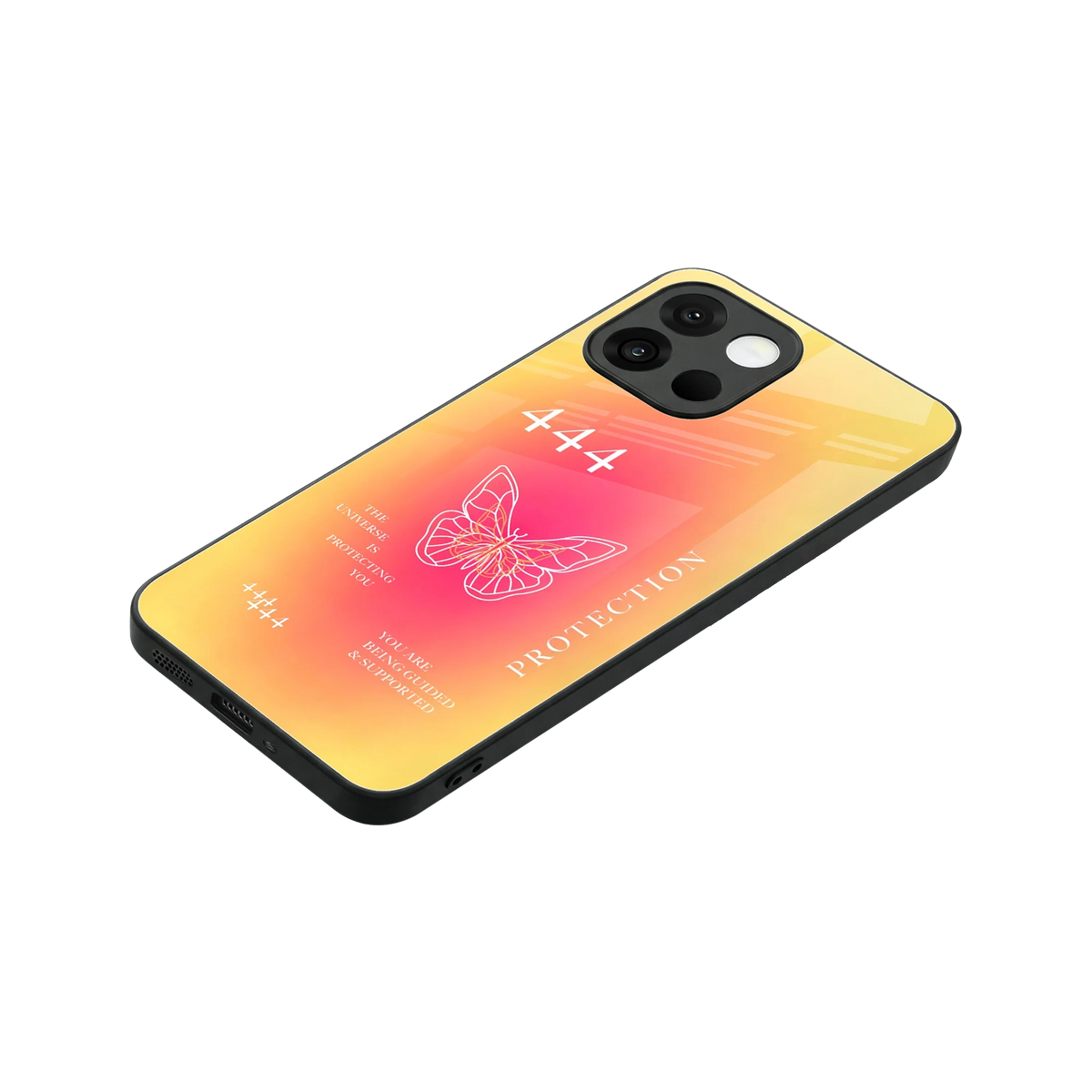 Radiant 444 stylish phone case for oneplus 13s | glossy glass and slim fit
