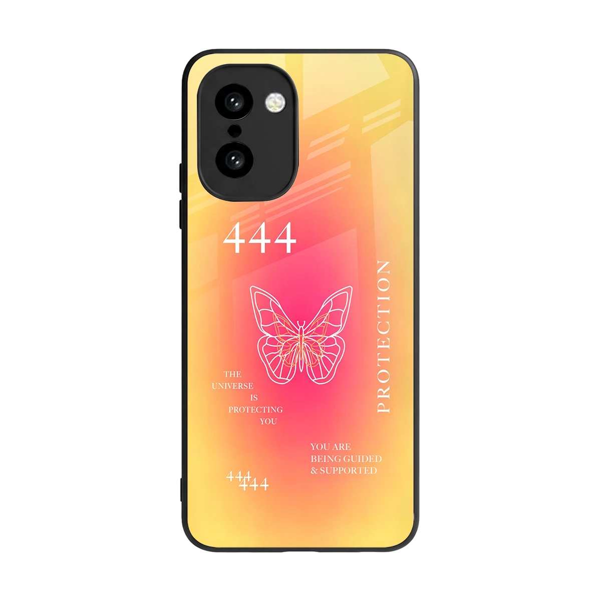 Radiant 444 back phone cover | glass case for oneplus 15r