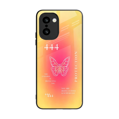 Radiant 444 back phone cover | glass case for oneplus 15r