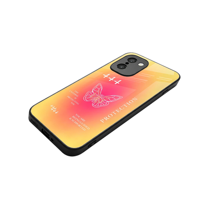Radiant 444 stylish phone case for oneplus 15r | glossy glass and slim fit